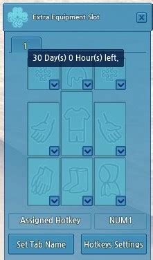 extra equip slots|enable more extra slots.